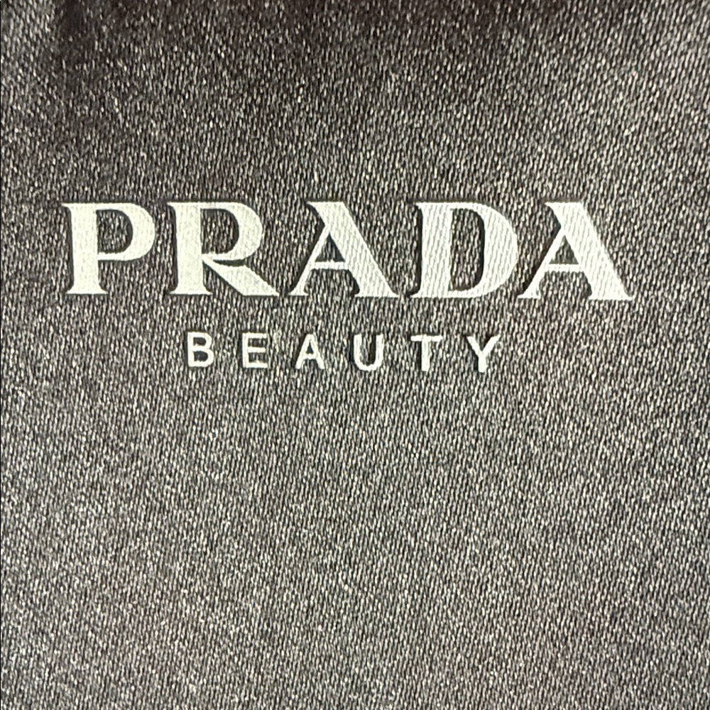 PRADA Black Logo Cosmetic Pouch - Picture 4 of 6